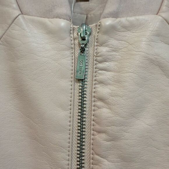 GUESS Women's Pink faux leather size S Jacket - Picture 5 of 11
